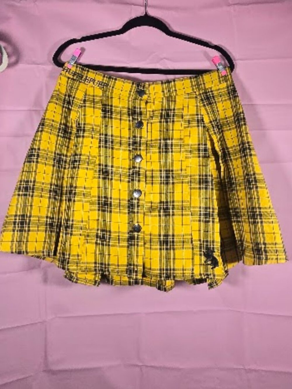 Harry Potter Hufflepuff Pleated Plaid Skirt